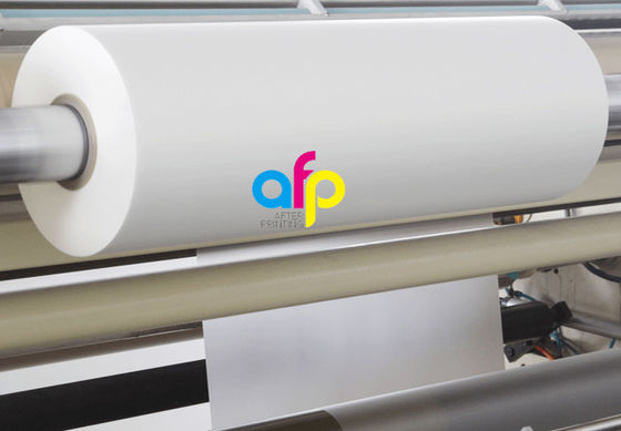 BOPP Matte Lamination Film Customized Thickness and Sizes Semitransparent