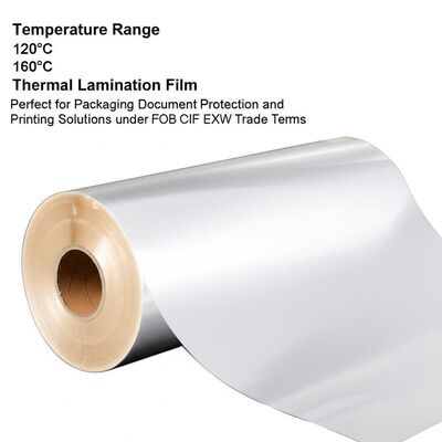 Temperature Range 120°C 160°C Thermal Lamination Film Perfect for Packaging Document Protection and Printing Solutions under FOB CIF EXW Trade Terms