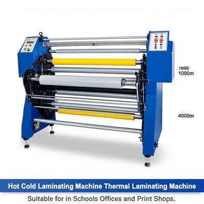 Length 1000m 4000m Hot Cold Laminating Machine Thermal Laminating Machine Suitable for in Schools Offices and Print Shops
